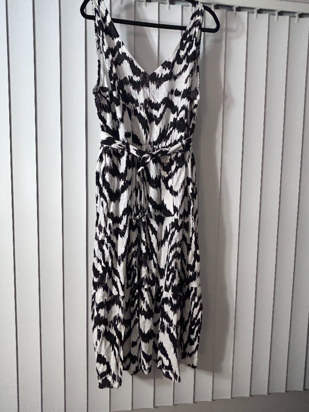 Women's Nine West Black & White Print Sundress Size XXL